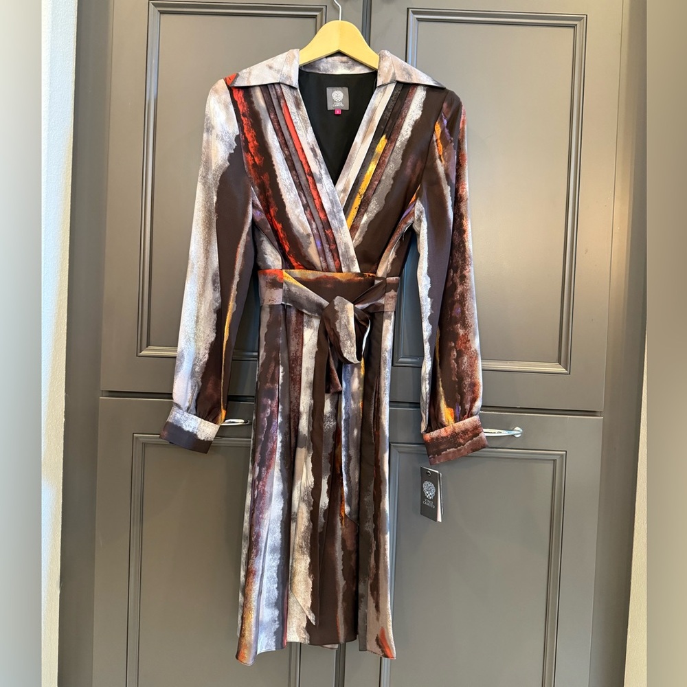Vince Camuto Multicolor Long Sleeve Dress